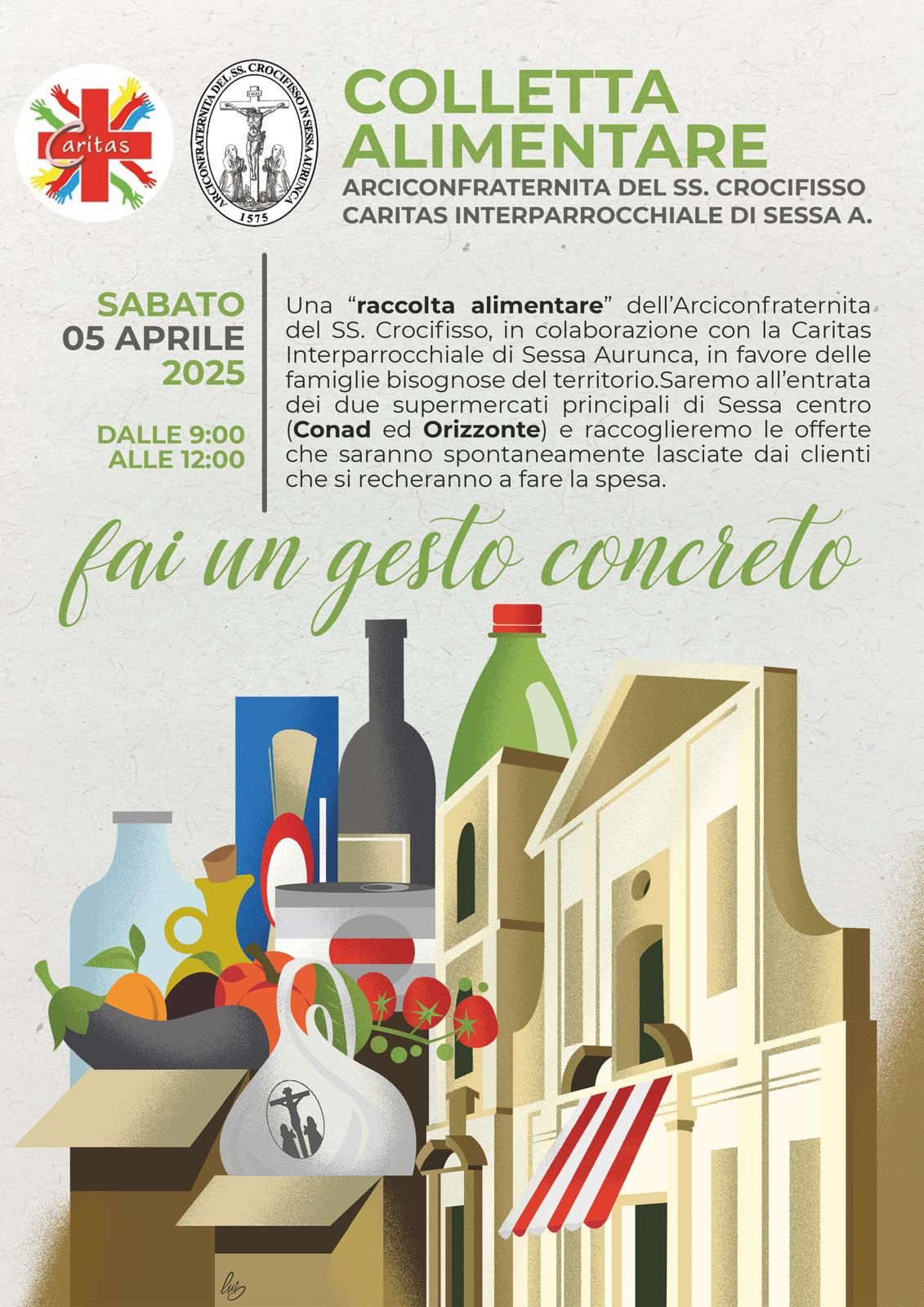 raccolta alimentare sessa aurunca
